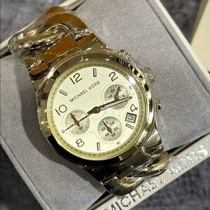 NIB Gold Runway Michael Kors Watch